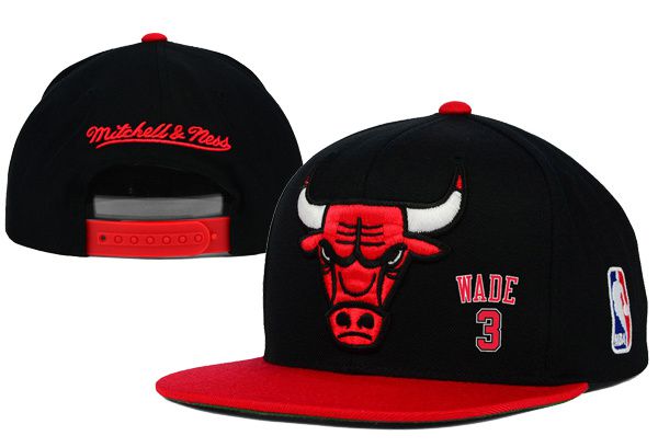 2017 Hot Hat NBA Chicago Bulls Wade Snapback Black